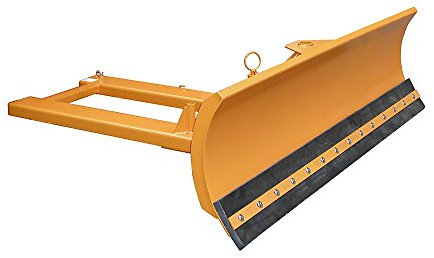 eurokraft | Schneeschieber für Gabelstapler| Gummischürfleiste| Schildbreite 2100 mm.