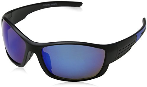 Eyelevel Galaxy Polycarbonate Men's Sunglasses Black/Blue/Blue Mirror One Size,