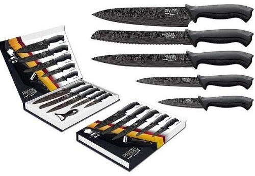 Coffret Couteaux PRADEL Couteau de Cuisine Table - Pierre Grise