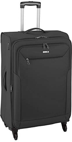 D&N Travel Line 6804 Koffer, 76 cm, 98L, Schwarz