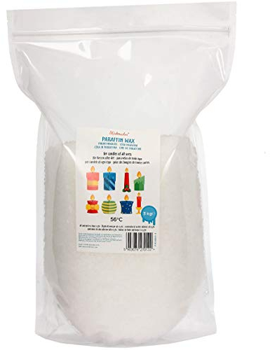 Materialix Paraffinwachs für Kerzen - Verschiedene Größen (3kg) - Kerzenwachs, Wachsgranulat pastillen, Kerzenwachs zum gieße