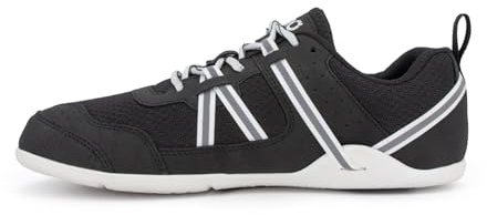 Xero Shoes Prio Laufschuhe für Damen — Nullabsatz, Breite Zehenbox, Barfuß-Laufgefühl für Damen — Schwarz/Weiß, Größe 40 EU