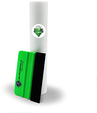 AlphaShield Lackschutzfolie Auto Motorrad Fahrrad transparent selbstklebend Schutzfolie Lack Ladekantenschutz Rahmenschutz Steinschlagschutz (Matt, 12x200 cm)