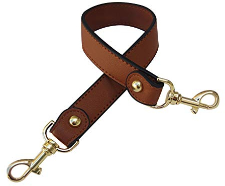 Taschengriff, 43cm Pu-Leder Handtasche Griffe Damen Taschenhenkel Schulterriemen Riemen DIY Schultergurt Tragegriffe mit Karabinerhaken Ersatz Gürtel für Kleine Handtasche Taschenzubehör braun