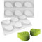 JasCherry Silikonformen, 6 Hohlraum Blätter Geformt, Bonbon Schokoladenformen, Mousse-Kuchenform, Motivbackformen, für Mousses Eiscreme Chiffon Kuchenform Backen Cupcake Form