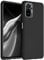 kwmobile Funda para Xiaomi Redmi Note 10 / Note 10S Carcasa - Ultrafina de TPU y Silicona con Bordes elevados anticaídas - Negro Mate