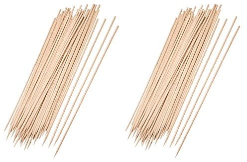 WESTCRAFT Schaschlikspieße Holz 25cm / Ø3mm Grillspieße - Holzspieße aus Bambus zum Grillen und Kochen (200)