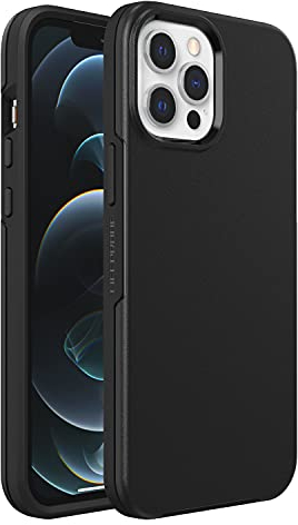 LifeProof SEE Case for iPhone 12 Pro Max with MagSafe, Shockproof, Drop proof to 2 Meters, Ultra-Slim, Protective Thin Case, Sustainably Made, Black