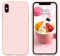DUEDUE Coque pour iPhone X/XS, Silicone Militaire Antichoc, Doublure Coque de Téléphone pour iPhone X/XS Protection Ecran Intégrale,Toucher Confortable Anti Rayures Etui pour iPhone X/XS,Rose