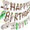 Koala Geburtstag Party Dekorationen Koala Happy Birthday Banner Cartoon Tier Koala Thema Geburtstag Party Supplies