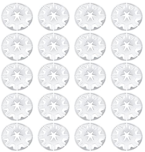 20 clips de escudo térmico de escape de escudo térmico, arandelas de tuerca de bloqueo de metal, arandelas de estrella para debajo del cuerpo, clips de fijación para VW 30 mm