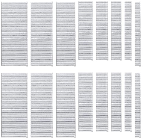 Glarks 4800 pezzi 18 gauge 4 misure galvanizzate Brad Nails Straight Finishing Nail Assortment Kit, 5/8, 1, 1-1/2, 2 per stampaggio Cabinet Assembly (F15+F25+F38+F50)