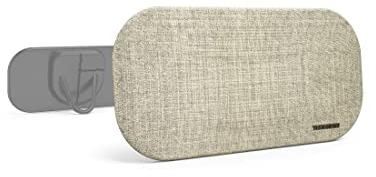 Thomson UHD DVBT/DVBT2 Antenne (aktive Zimmerantenne, DVB T Antenne, DVB T2 Antenne mit Verstärker, für innen, Zimmerantenne für Fernseher, DVB-T, DVB-T2, Filter für 3G/LTE/4G/GSM) grau/beige