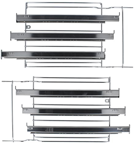 easyPART Kompatibel/Ersatz für gorenje 471093 Haltegitterset mit Teleskopauszug 3-fach für Backbleche Rost AC057 in Superior Backofen