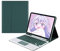 Custodia Tastiera Touchpad per iPad Mini 5/4/3/2/1, Custodia per Tastiera Bluetooth Wireless con Supporto Pencil, Sottile Pelle PU Protettiva per iPad 7.9 2019/2015/2014/2013/2012, Verde Scuro