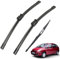 Calidad OEM Kit de escobillas limpiaparabrisas delanteras y traseras for Citroen Xsara Picasso 2005 2006 2007 2008 2009 2010 26 26 16 Ajuste perfecto para parabrisas.