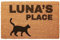 Personalised Doormat Printed Cat Dog Door Mat Customised Pet Design 40 x 60cm Anti-Slip Indoor Outdoor Home Welcome Mat [Cat's Place]