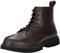 Calvin Klein Uomo Stivali Mezza Gamba Eva Laceup in Pelle, Marrone (Dark Brown/Black), 44