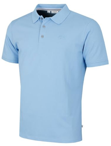 Calvin Klein Mens Campus Coastal Polo Shirt - Sky - M