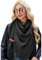 UMIPUBO Schal Damen Baumwolle Musselin Halstuch Dreiecksschal Dreieckstuch Herbst Unifarben Schal Halten Sie Warm Musselintuch Bequem Groß Elegant Leicht Scarf Damen Stola 190x80cm, Schwarz