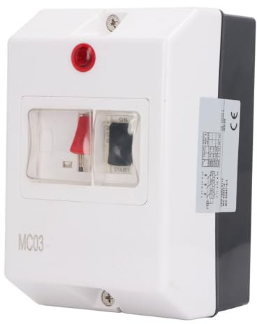 Disjoncteur Moteur Protecteur de Moteur électrique avec Lampe de Signalisation 6-10A 230V 240V 400V 415V 500V 690V Interrupteur de Moteur à Capacitive Résistive pour la
