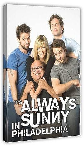 GDJZXD Poster It's Always Sunny in Philadelphia, TV-Serie, Poster, Wandkunst, Dekor, Bild, Gemälde für Wohnzimmer, Schlafzimmer, Dekoration, 60 x 90 cm