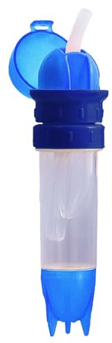 Kinder-Wasserflaschenaufsatz, mit Strohhalm-Abdeckung, Silikon-Flaschenverschluss, auslaufsicher, Anti-Ersticken, Ersatz-Flaschenauslauf-Adapter, abnehmbar, für Kleinkinder und Kinder