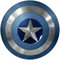 Gulvintilabcal Captain America Shield - Stealth Shield Metal Replica - 55,9 cm, 2,5 kg, Handgefertigt aus Stahl und Leder - Cosplay Prop - Schild