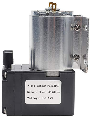 TICFOX Mini pompe à vide Fictory Mini pompe à vide 12 V 5 L/min 120 kPa Pompe d'aspiration à pression négative avec support, design compact pour diverses applications