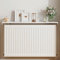 Weiß Schwebende Heizung Verkleidung, Verbesserte Heizkörperregal aus Aluminium Rauch- Und Staubdicht, Radiator Cover Kühlerregal Ohne Bohren, Tragkraft 30kg,W 15cm/6in; l 100cm /39.7in