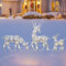 3 Stück Rentier Beleuchtet Aussen, LED Rentier Outdoor Weihnachtsdeko Außen, Rentiere Weihnachten Deko Aussen, Rentier Beleuchtet, Weihnachtsbeleuchtung Außen Rentier Figuren Deko für Innen Außen