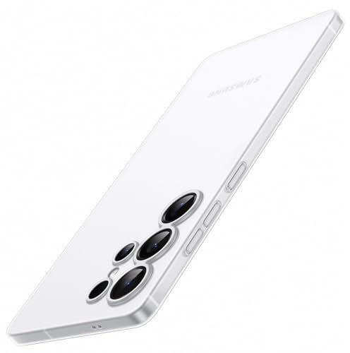 JETech Cover Ultra Sottile per Samsung Galaxy S25 Ultra 5G, Obiettivo per Fotocamera Protezione Completa, Leggera Opaca Finitura Custodia Rigida in PP (Traslucida)