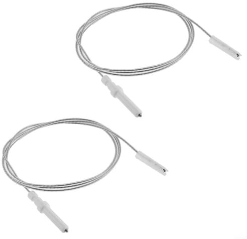 Yhenlovtt 2 candele elettroniche per piano cottura a gas per accensione, accenditori per fornelli a gas, include un cablaggio affidabile da 900 mm, 900 mm per cavo di accensione, per elettrodo di