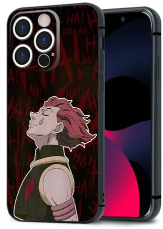 HWLHJJ Hisoka HxH Auffällige Anime-Handyhülle, Atemberaubendes Manga-Design, Silikonhülle für iPhone 13 Pro Max