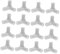 BESPORTBLE 30St Zelt-T-Stück-Verbindung Outdoor-Adapter Outdoor-Anschlüsse PVC Zeltteile Gartenpavillon Verbindungsstücke Ersatzteile für Baldachinzelte Zubehör für den Baldachinrahmen Weiß