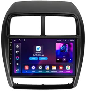 Android 13 2 DIN Car Radio Stereo para Mitsubishi ASX 1 2016-2022 9 Pulgadas Autoradio con WiFi GPS Rear View Camera RDS FM BT DVR SWC Ventilador de refrigeración(2+32G)