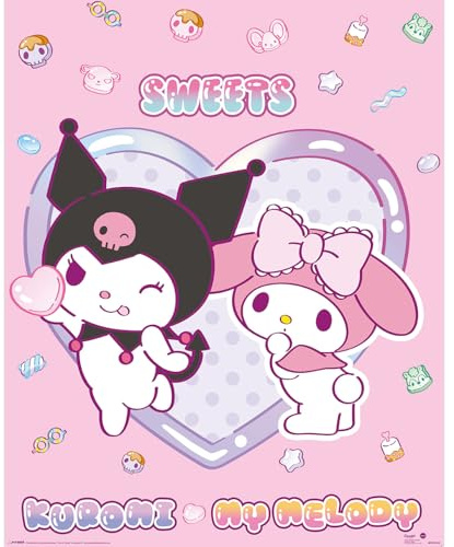 PM 559 - Kuromi My Melody Sweets - Sanrio - Miniposter 40x50 cm