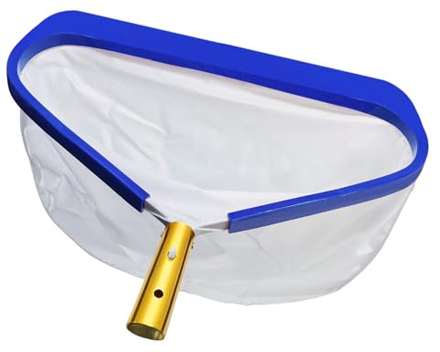 Bseical Pool Kescher, Professionelles Poolkescher Sehr Fein aus Metall | Kescher Pool Feinmaschig Mit Aluminiumrahmen,Teichkescher Feinmaschig Algen,Pool Zubehör Bodenkescher Schwimmbad Skimmer Netz