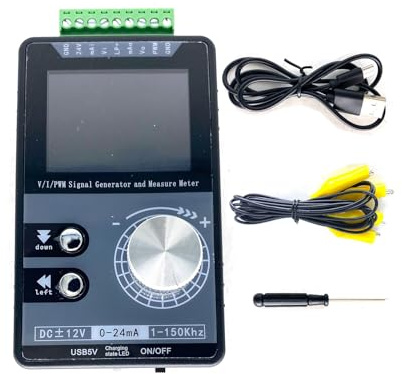 NONGYU Dispositivo generatore di impulsi con intervalli di frequenza 1-150kHz Display di uscita 5Volt per tensioni Segnali di corrente Simulazione Pwm Generator