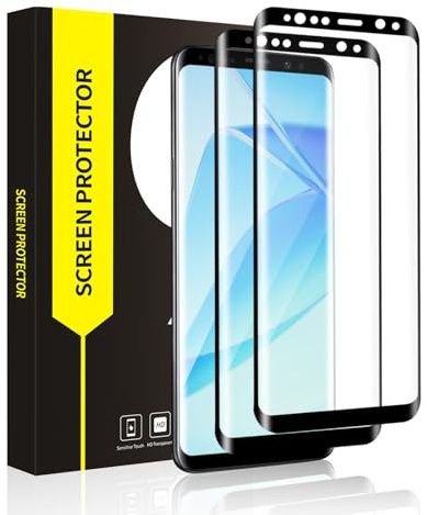 Cable Leader 2 Stück Schutzfolie für Panzerglas für Samsung Galaxy S9 Plus, 3D-Volle Bedeckung Passt Perfekt 9H Härte Frei von Kratzern HD-Klar Kristallklar Anti-Schmutz Anti-Staub S9 Plus Folie