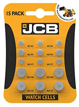 S9715 JCB Coin Cell Mix Batteries - Pack of 15