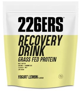 226ERS Erholungsgetränk, Muskelregenerationspulver Protein, Zitrone 500g | Grasgefüttertes Protein zur Erholung, 1:1-Verhältnis von Protein und Kohlenhydraten, glutenfrei und zuckerarm, ohne Palmöl