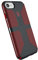 Speck Products CandyShell Grip iPhone SE 2020 Case/iPhone 8/iPhone 7 Case (Also Fits iPhone 6 and iPhone 6S), Charcoal Grey/Dark Poppy Red