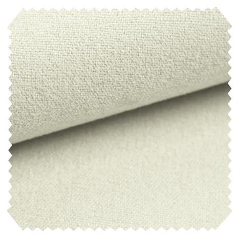 novely® MALCHIN - Flauschiger Polsterstoff im Leinenlook - Robuster Möbelstoff - Pflegeleichte Meterware 1lfm | Farbe: 01 Champagner