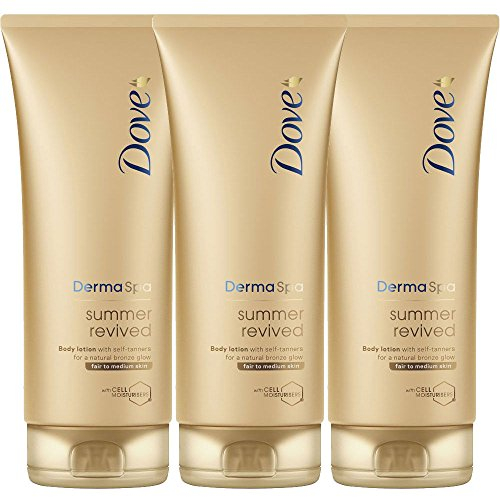 Dove Derma Spa, Summer Revive, Fair to Medium Skin, 3er Pack (3 x 200ml)