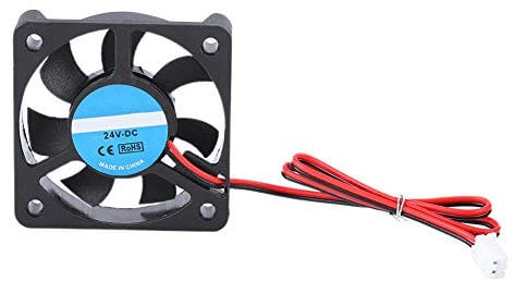 2 Pin 3D Printer Cooling Fan, 24V DC Brushless Blower 5010 Cooling Fan Replacement 50x50x10mm 3D Printer Accessory Part