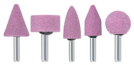 sourcing map 5 Stück Schleifzubehör Schleifstift Set mit 1/4 Zoll Schaft für Bohrmaschine