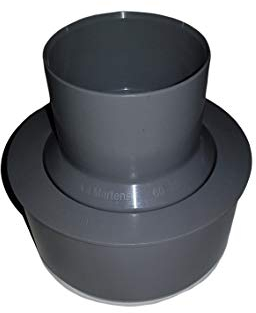 Reduziermuffe von Fallrohr Ø 60 mm bzw Ø 75 mm auf HT- bzw. KG-Rohr Ø 110 mm