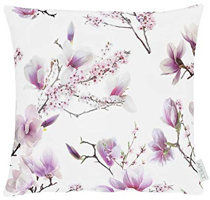 APELT Dekokissen Magnolienzweige rosa Dekokissen gefüllt 39x39 cm