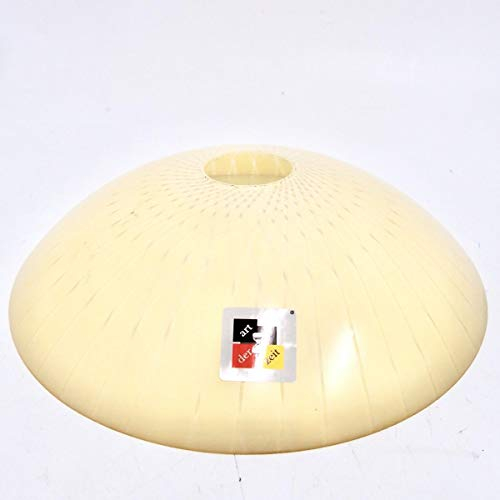 Lampenschirm 60 265 45 mm Glas gelb alter Tellerschirm Art Deco Kronleuchter